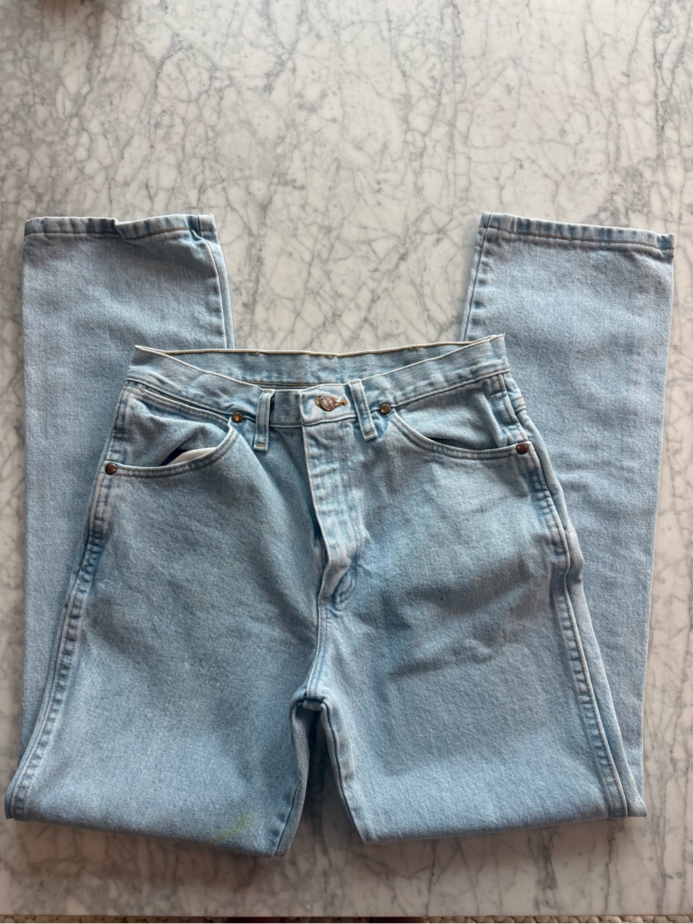 Wrangler Light Blue Men's Relaxed Jeans